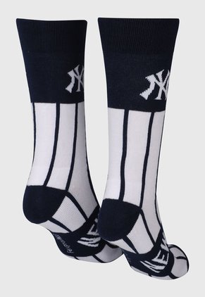 Medias X2 Azul-Blanco-Negro MLB