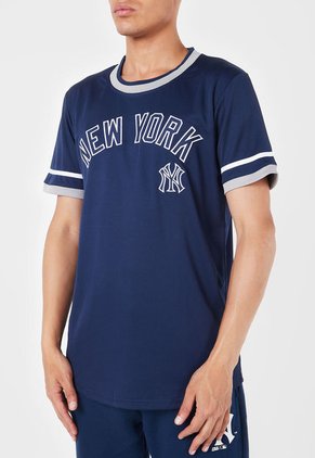 Camiseta Azul-Blanco-Gris MLB New York Yankees