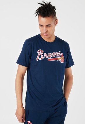 Camiseta Azul-Rojo-Blanco MLB Atlanta Braves