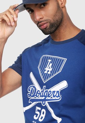 Camiseta Azul-Blanco MLB Los Angeles Dodgers