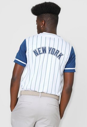 Camisa Blanco-Azul MLB New York Yankees