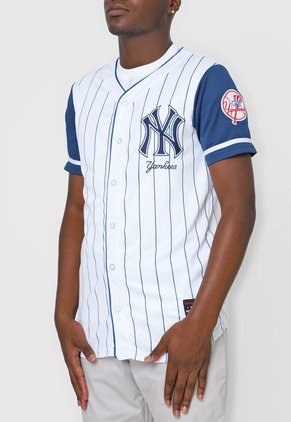 Camisa Blanco-Azul MLB New York Yankees