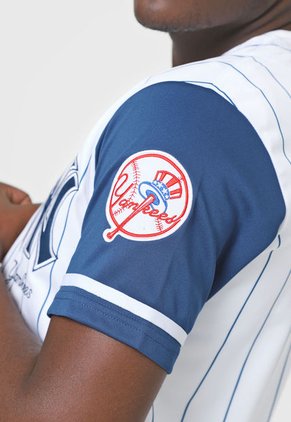 Camisa Blanco-Azul MLB New York Yankees