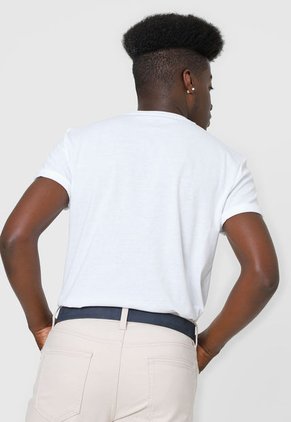 Camiseta Blanco-Azul-Gris MLB New York Yankees