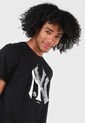Camiseta Negro-Blanco-Gris NBA Yankees de MLB