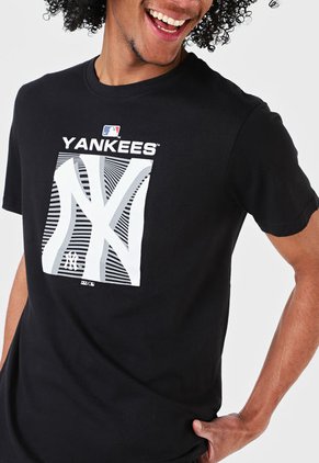 Camiseta Negro-Blanco-Gris MLB New York Yankees