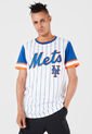 Camisa Blanco-Azul-Naranja MLB New York Mets de MLB