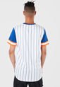 Camisa Blanco-Azul-Naranja MLB New York Mets de MLB