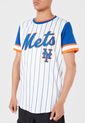 Camisa Blanco-Azul-Naranja MLB New York Mets de MLB