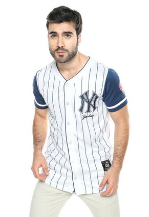 Camiseta Blanco-Azul MLB
