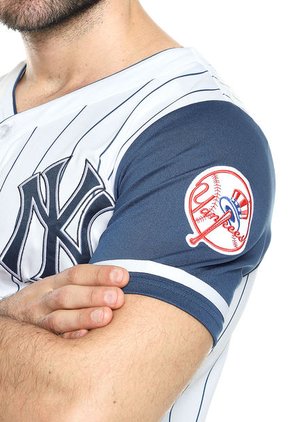 Camiseta Blanco-Azul MLB