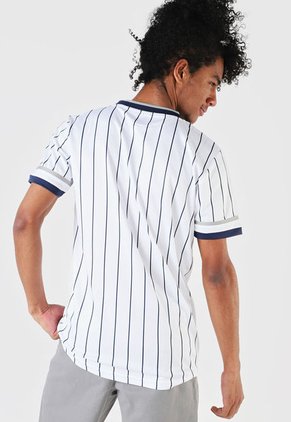 Camiseta Blanco-Azul MLB	 New York Yankees