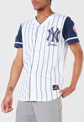 Camiseta Blanco-Azul Navy-Rojo NBA Yankees