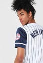 Camiseta Blanco-Azul Navy-Rojo NBA Yankees de MLB