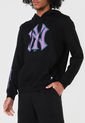 Hoodie Negro-Lila-Azul Turquesa NBA de MLB