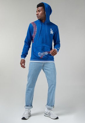Hoodie Azul-Blanco-Rojo MLB Los Angeles Dodgers