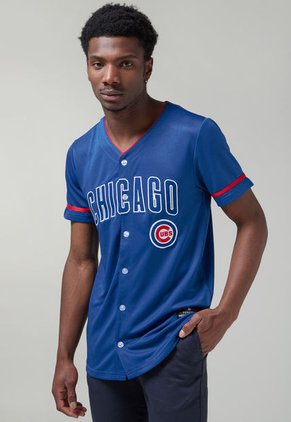 Camisa Azul-Rojo-Blanco MLB Chicago Cubs