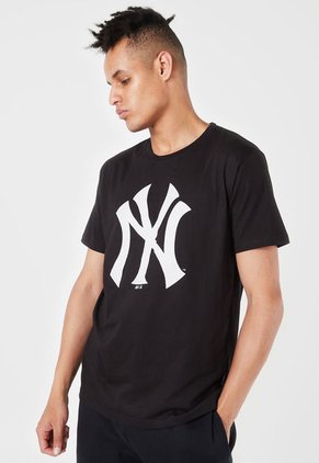 Camiseta Negro-Gris MLB New York Yankees