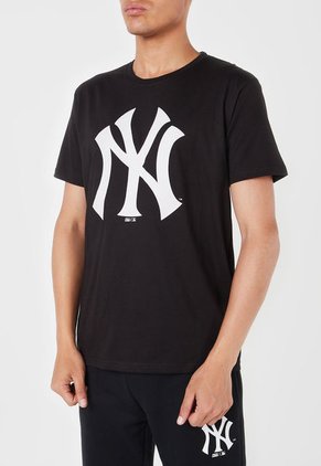 Camiseta Negro-Gris MLB New York Yankees