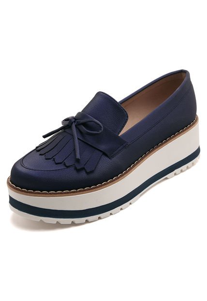 Zapato Mocasin Azul Rey Moca Salva