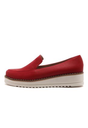 Zapato Mocasin Rojo Moca Emilia