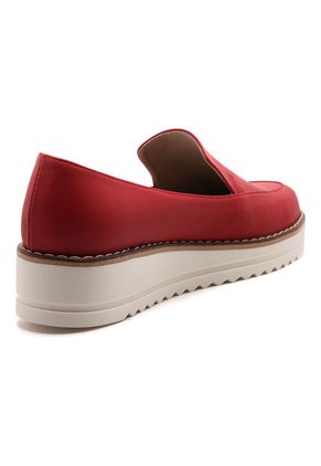 Zapato Mocasin Rojo Moca Emilia