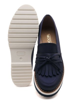 Zapato Mocasin Azul Rey Moca Salva