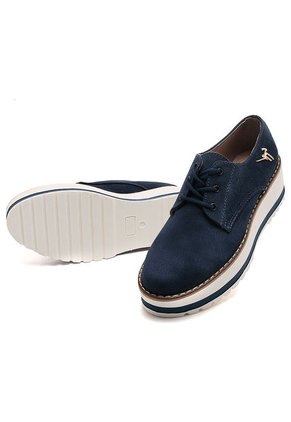 Zapato Azul Moca Nara 301 Cordón