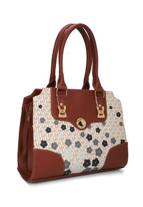 BOLSO M.K.. MOCA 906 CAFE FOLIA FLORES