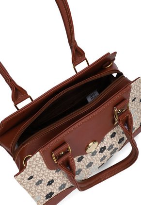 BOLSO M.K.. MOCA 906 CAFE FOLIA FLORES