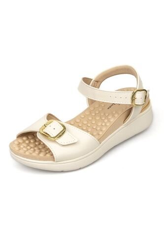 Sandalia Plana Marfil Napa Floather Modare MODARE
