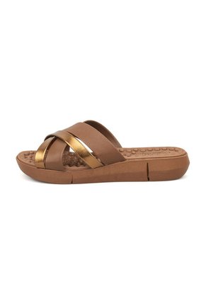 Sandalia Plana Napa Floather Café Avella- Bronce Modare