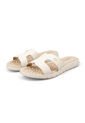 Sandalia Plana Napa Floather Nature Marfil Modare de MODARE