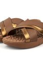 Sandalia Plana Napa Floather Café Avella- Bronce Modare de MODARE