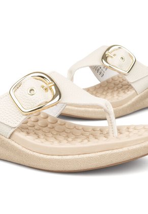Sandalia Playera Napa Relax Marfil Modare