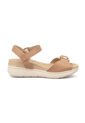 Sandalia Plataforma Napa Floather Nature Nude Modare de MODARE