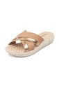 Sandalia Plana Napa Floather Nude/Oro Rosado Modare de MODARE