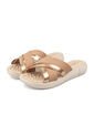 Sandalia Plana Napa Floather Nude/Oro Rosado Modare de MODARE