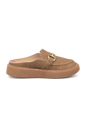 Zuecos Napa Veluna Marrón Modare