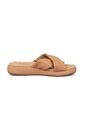 Sandalia Plana Nobuck Nude-Camel Modare de MODARE