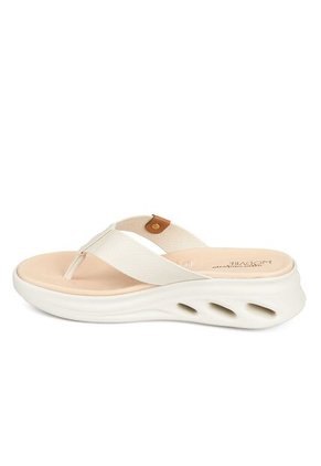 Sandalia Plana Tres Puntadas Blanco-Marfil Modare