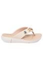 Sandalia Plana Tres Puntadas Blanco-Crema Modare de MODARE