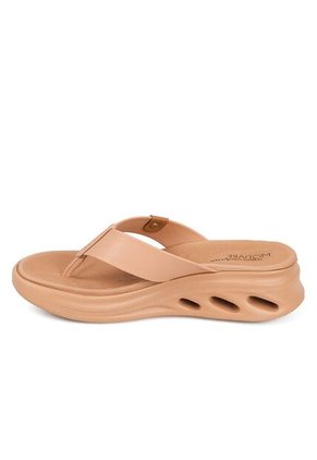 Sandalia Plana Tres Puntadas Nude Modare