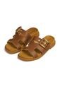 Sandalia Plana Slide Café-Avellana Modare de MODARE