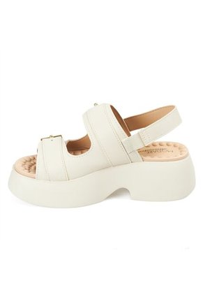 Sandalia Chunky Comfort Plataforma Blanco-Marfil Modare