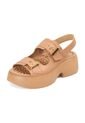 Sandalia Chunky Comfort Plataforma Nude Modare de MODARE