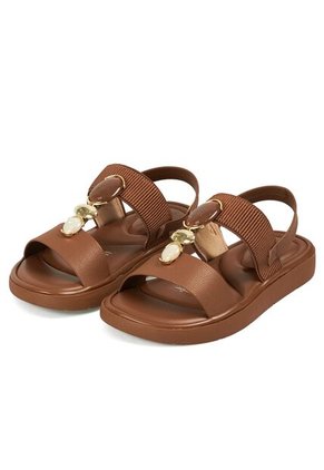 Sandalia Plana Casual Café-Avellana Modare