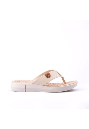 Sandalia Tacón Corrido Crema-Dorado MODARE