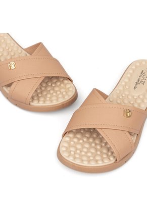 Sandalia Plana Nude Napa Floather Modare