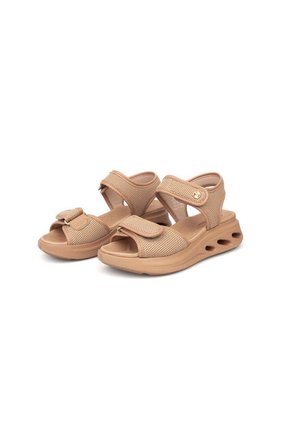 Sandalia Plana Confort Beige-Nude Modare